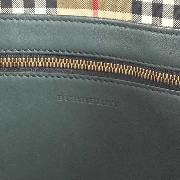 BURBERRY Blue Leather Shoulder Bag - Picture 14 of 16